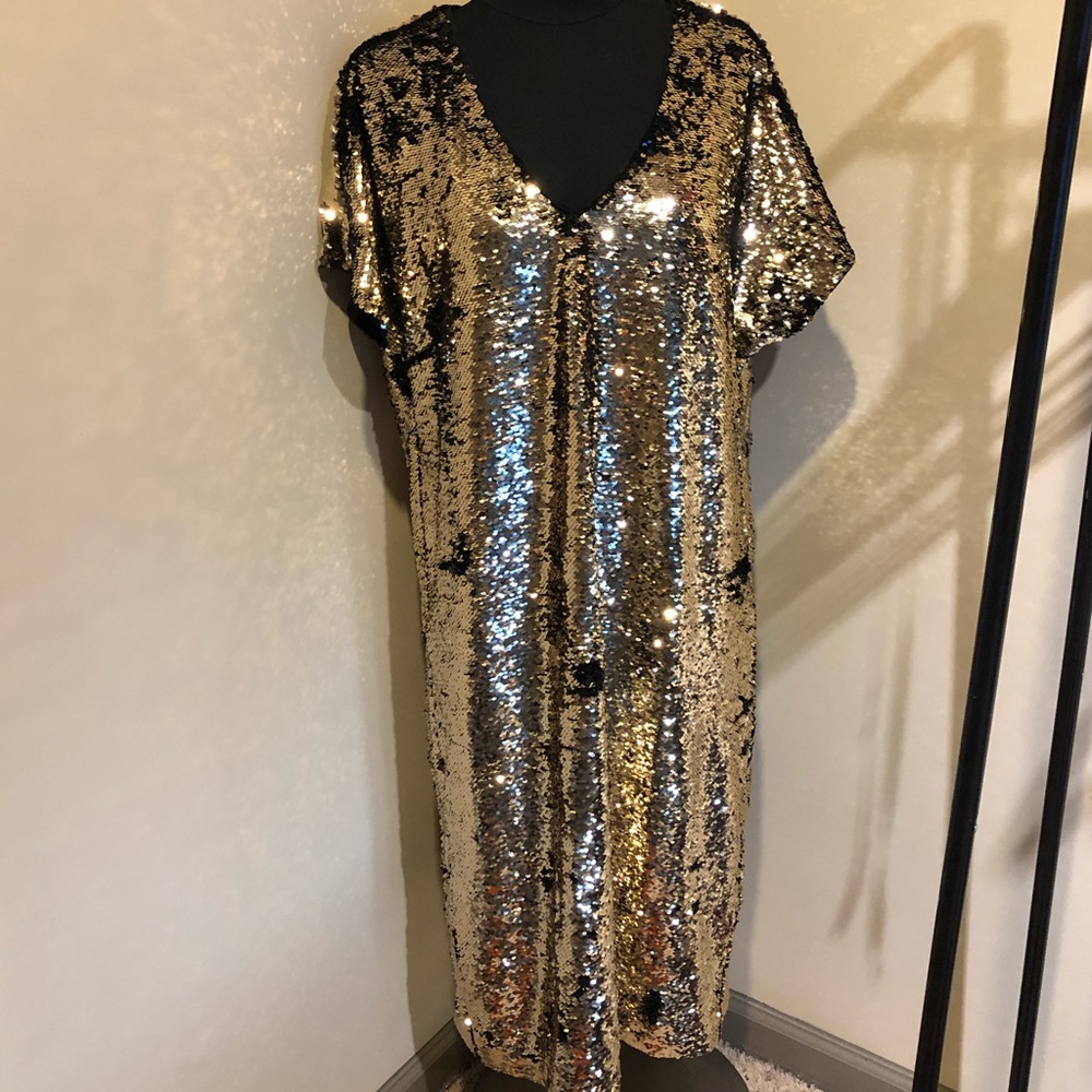 Tracee Ellis Ross for JC Penney gold sequin dress